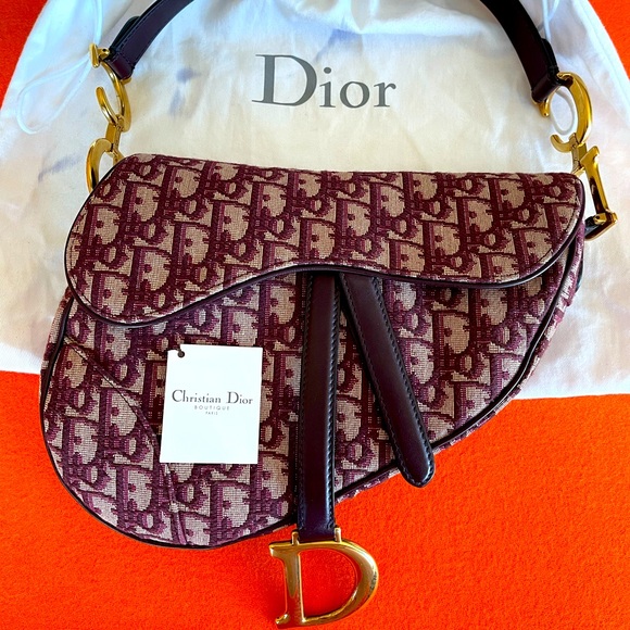 Dior Handbags - Christian Dior Oblique Saddle Bag
